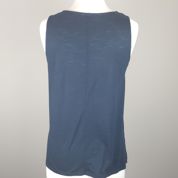 Joe Fresh Navy Crochet Detail Tank - Picture 2 of 4